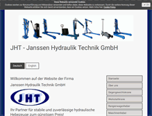 Tablet Screenshot of jht-cranes.com